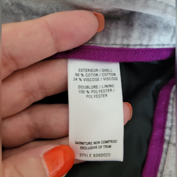 Jacob silver/grey velvet mini skirt, US 14 - Picture 8 of 9